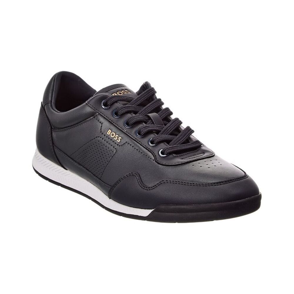 Hugo Boss Nitan Leather Sneaker, Blue